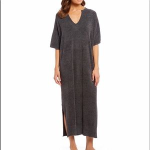 NWT-Barefoot Dreams XL carbon grey cozy caftan.